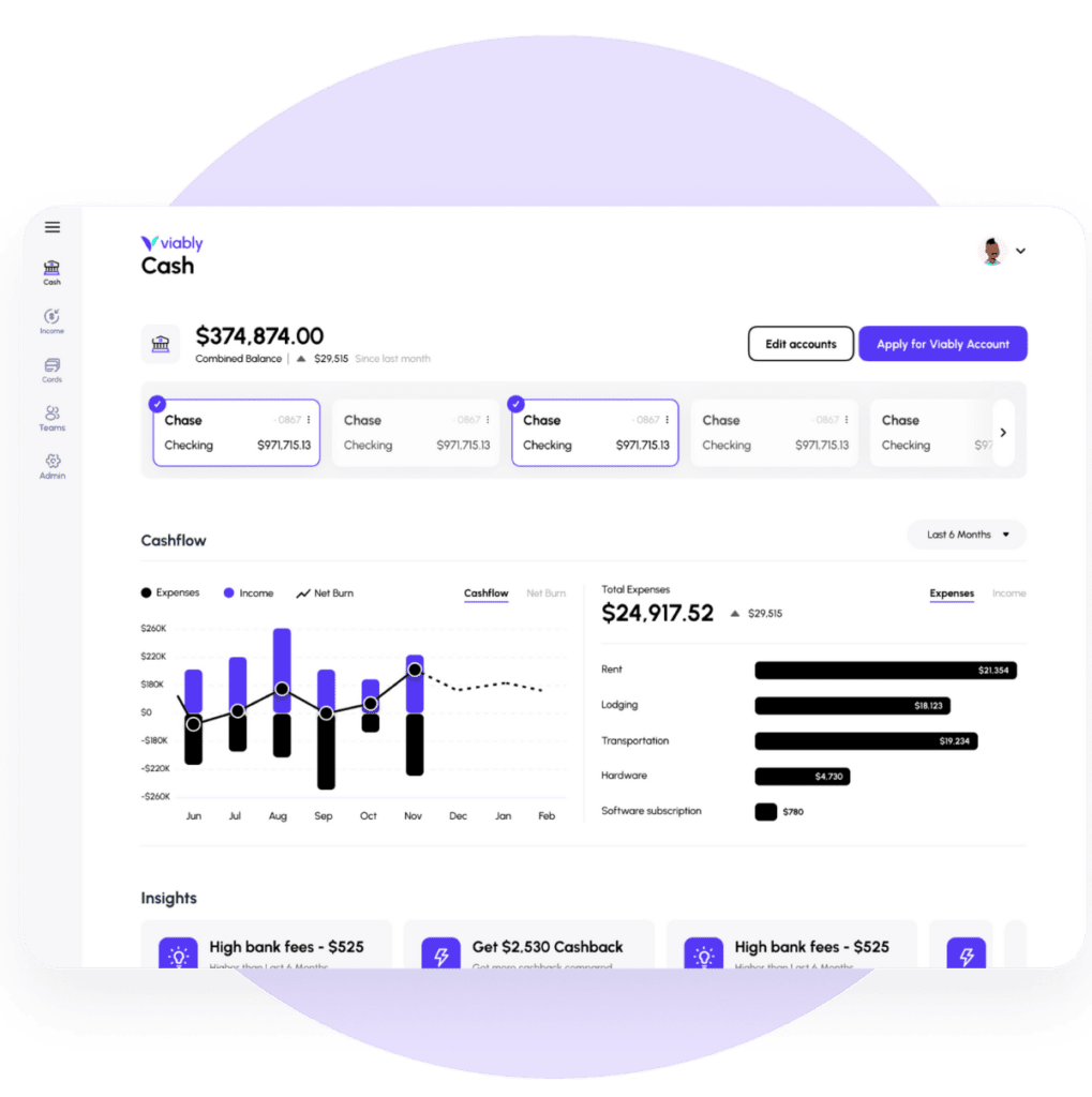 Viably cash application