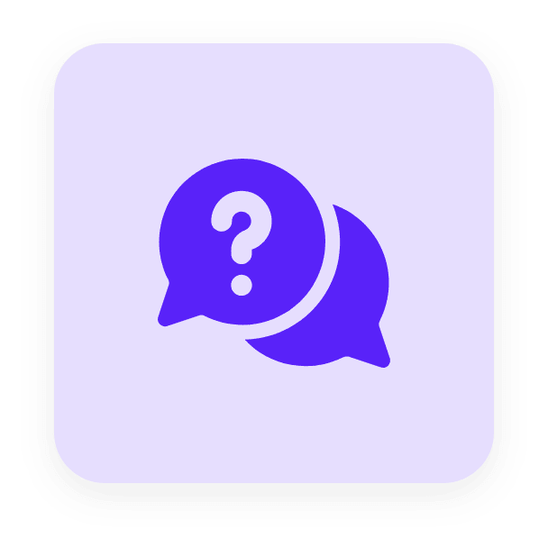 FAQ Icon with Holder Shape