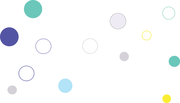 multicolored dots and circles for background