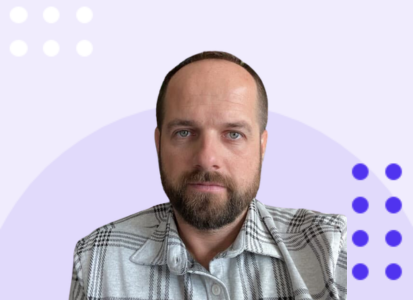 Vlad Kiforishin for in front of light purple background for Viably eCommerce Funding Customer Success Story